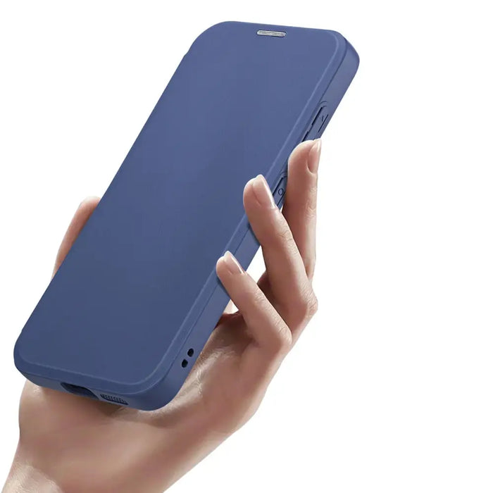 Dux Ducis Skin X Pro case for Samsung S24 with magnetic ring and flap - blue - Cell phone cases and covers<<<HurtelXML