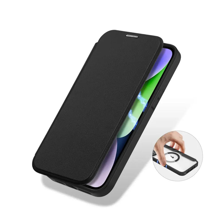 Dux Ducis Skin X Pro Case iPhone 14 Plus Magnetic MagSafe Flip Case Black - Cell phone cases and covers<<<HurtelXML