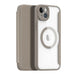 Dux Ducis Skin X Pro case iPhone 14 Plus MagSafe magnetic flip case beige - Cell phone cases and covers<<<HurtelXML