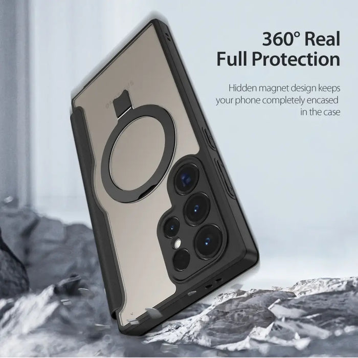 Dux Ducis Skin X Pro case with flap and magnetic ring for Samsung S24 Ultra - black - Cell phone cases