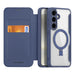 Dux Ducis Skin X Pro case with magnetic ring / stand for Samsung S24 - blue - Cell phone cases and covers<<<HurtelXML
