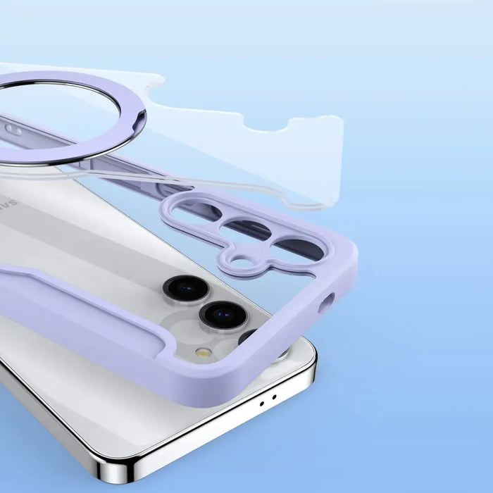 Dux Ducis Skin X Pro case with magnetic ring / stand for Samsung S24 - purple - Cell phone cases and covers<<<HurtelXML