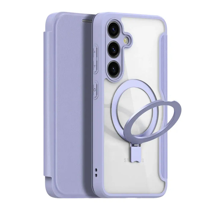 Dux Ducis Skin X Pro case with magnetic ring / stand for Samsung S24 - purple - Cell phone cases and covers<<<HurtelXML