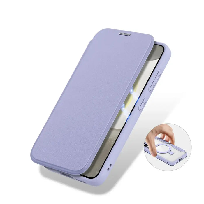 Dux Ducis Skin X Pro case with magnetic ring / stand for Samsung S24 - purple - Cell phone cases and covers<<<HurtelXML