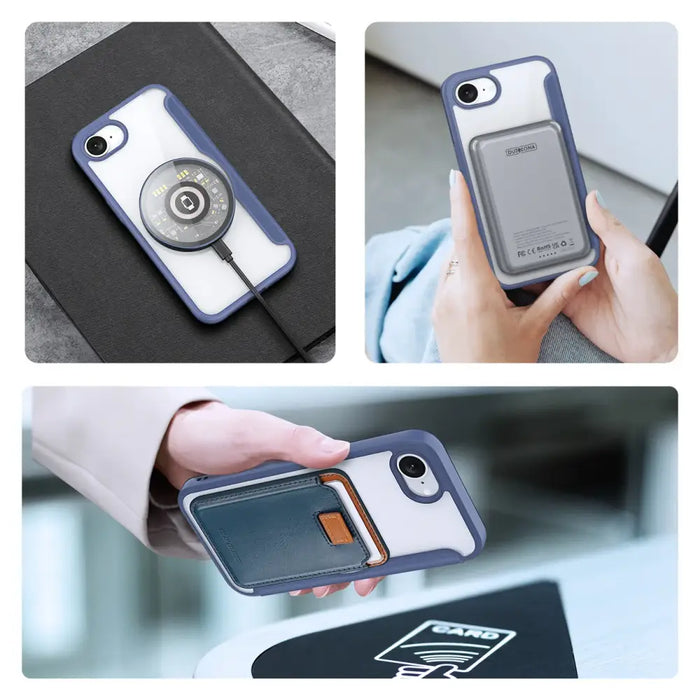 Dux Ducis Skin X Pro Case with MagSafe for iPhone 16e - Blue - Cell phone cases and covers<<<HurtelXML