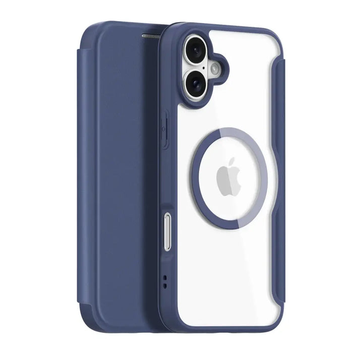 Dux Ducis Skin X Pro iPhone 16 Case with MagSafe and Flip - Blue - Cell phone cases and covers<<<HurtelXML
