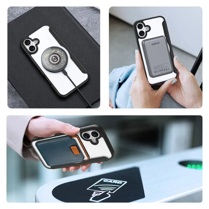 Dux Ducis Skin X Pro iPhone 16 Case with MagSafe and Flip Cover - Black - Cell phone cases and covers<<<HurtelXML