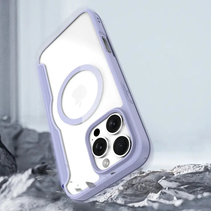 Dux Ducis Skin X Pro iPhone 16 Pro Max Case with MagSafe and Flip Cover - Purple - Cell phone cases