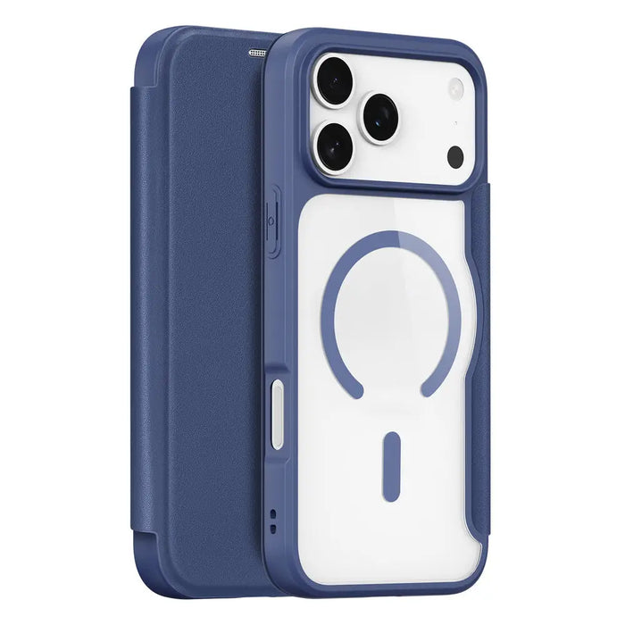 Dux Ducis Skin X Pro iPhone 17 Pro Case with Wallet MagSafe Compatible - Blue - Cell phone cases and covers<<<HurtelXML