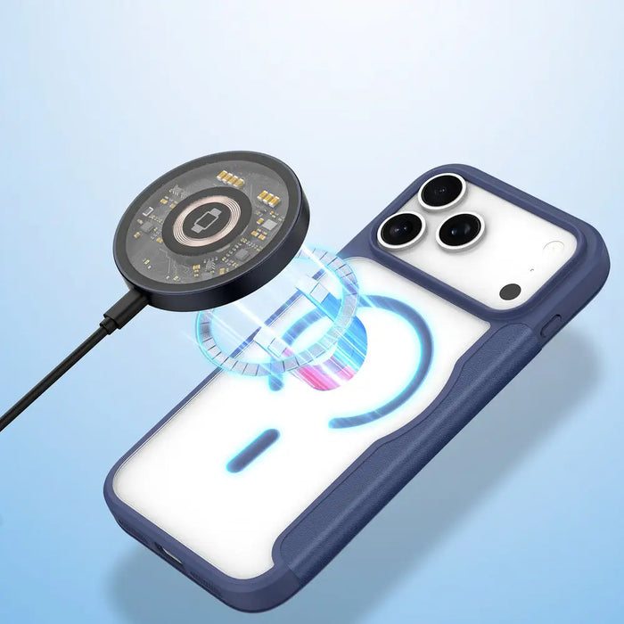 Dux Ducis Skin X Pro iPhone 17 Pro Max Case with Wallet MagSafe Compatible - Blue - Cell phone cases