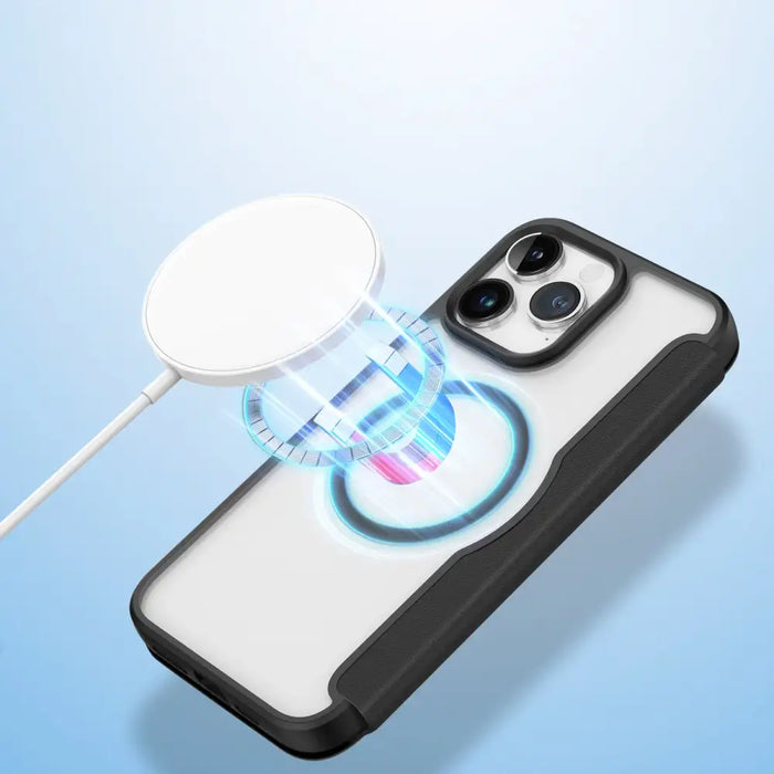 Dux Ducis Skin X Pro Magnetic Flip MagSafe Case iPhone 15 Pro Max - Black - Cell phone cases and covers<<<HurtelXML