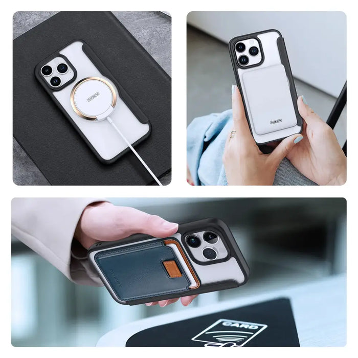 Dux Ducis Skin X Pro Magnetic Flip MagSafe Case iPhone 15 Pro Max - Black - Cell phone cases and covers<<<HurtelXML