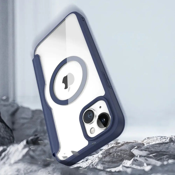 Dux Ducis Skin X Pro Magnetic Flip MagSafe Case iPhone 15 Plus - Blue - Cell phone cases and covers<<<HurtelXML