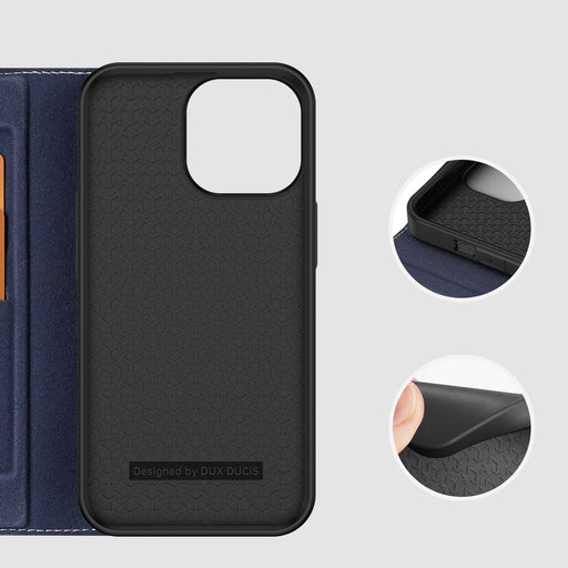 Dux Ducis Skin X2 case for iPhone 14 Pro Max case with magnetic flap blue - Cell phone cases and covers<<<HurtelXML