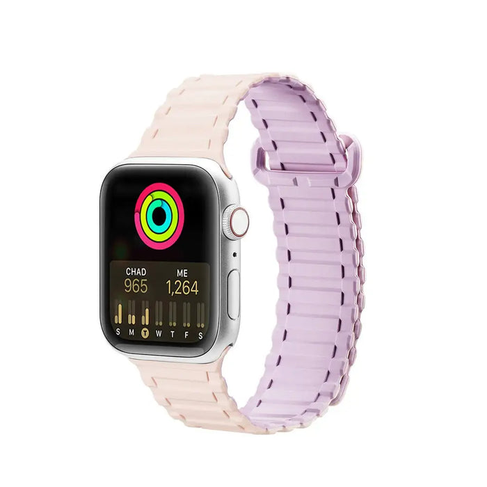 Dux Ducis Strap (Armor Version) Apple Watch Ultra SE 9 8 7 6 5 4 3 2 1 (49 45 44 42 mm) Silicone Magnetic Band Bracelet
