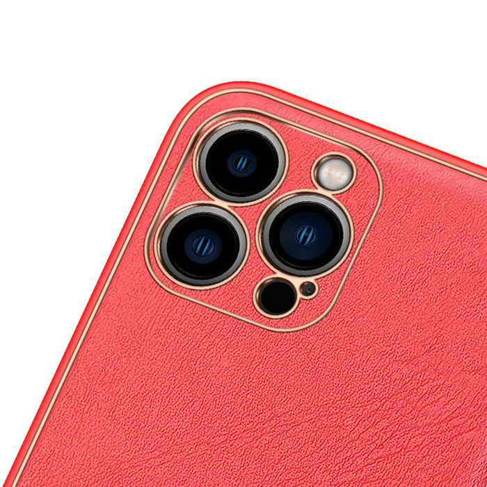 Dux Ducis Yolo elegant case made of soft TPU and PU leather for iPhone 13 Pro red - Cell phone cases