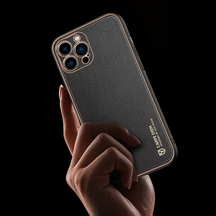 Dux Ducis Yolo elegant case made of soft TPU and PU leather for iPhone 13 Pro red - Cell phone cases