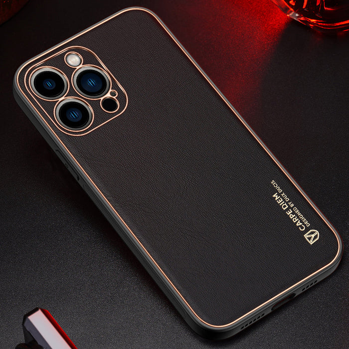 Dux Ducis Yolo elegant case made of soft TPU and PU leather for iPhone 13 Pro red - Cell phone cases