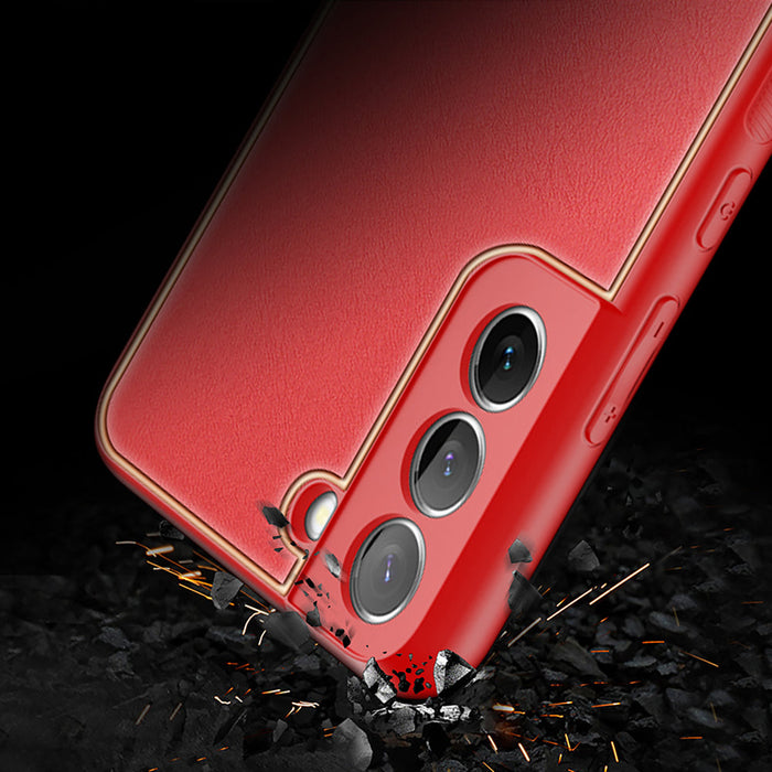 Dux Ducis Yolo elegant cover made of ecological leather for Samsung Galaxy S22 + (S22 Plus) red - Cell phone cases