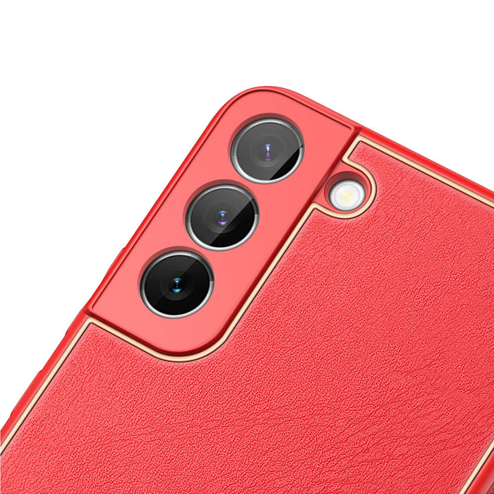 Dux Ducis Yolo elegant cover made of ecological leather for Samsung Galaxy S22 + (S22 Plus) red - Cell phone cases