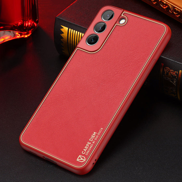 Dux Ducis Yolo elegant cover made of ecological leather for Samsung Galaxy S22 + (S22 Plus) red - Cell phone cases
