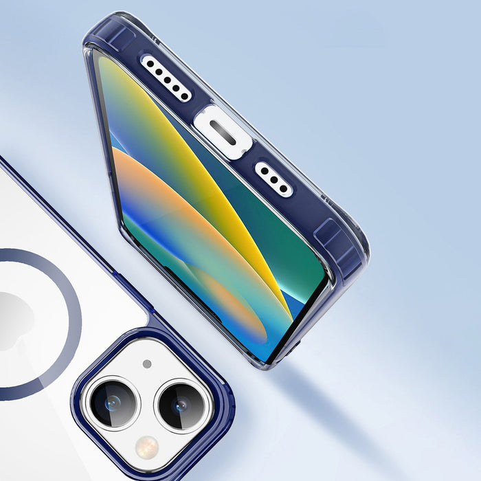 Dux Ducis Clin2 case for iPhone 14 Plus magnetic MagSafe cover blue
