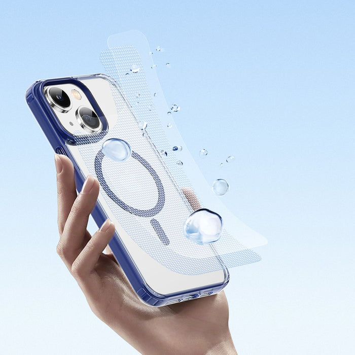 Dux Ducis Clin2 case for iPhone 14 Plus magnetic MagSafe cover blue