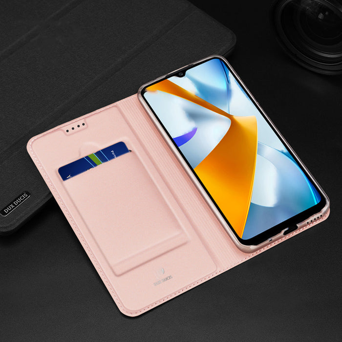 Dux Ducis Skin Pro case for Oppo Reno 8 flip cover card wallet stand black