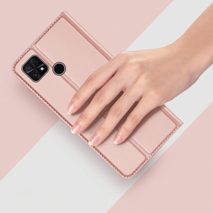 Dux Ducis Skin Pro case for Oppo Reno 8 Pro flip cover card wallet stand blue