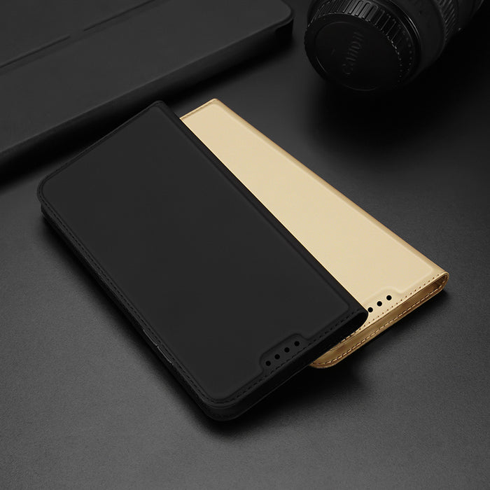 Dux Ducis Skin Pro case for Oppo Reno 8 Pro flip cover card wallet stand blue