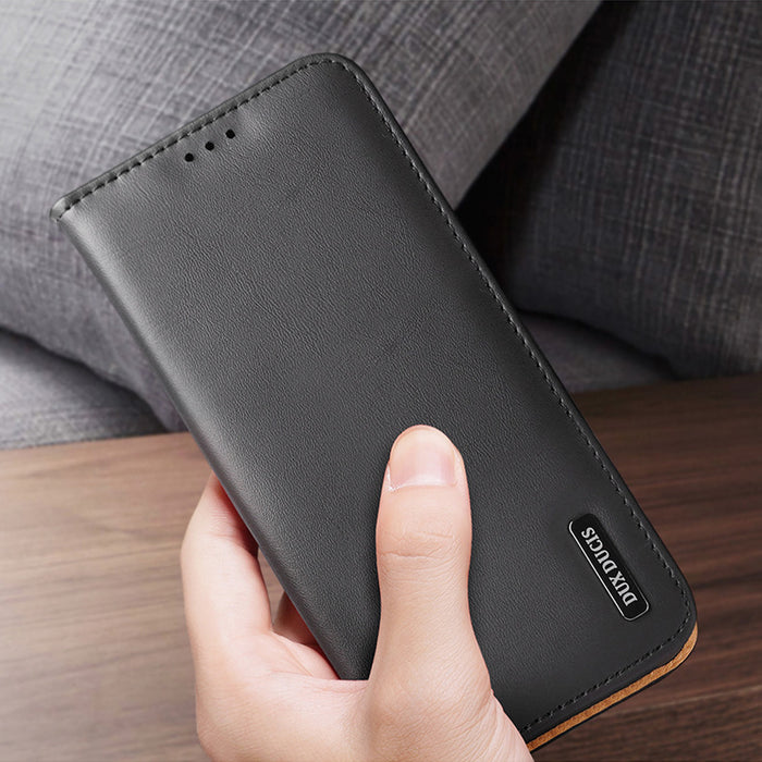 Dux Ducis Hivo case Samsung Galaxy S23+ flip case wallet stand RFID blocker black