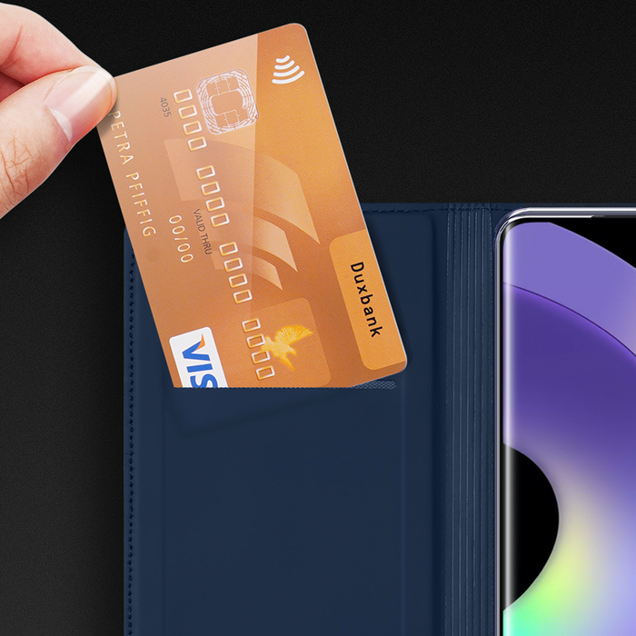 Dux Ducis Skin Pro Case for Xiaomi Redmi A1+ Flip Card Wallet Stand Black
