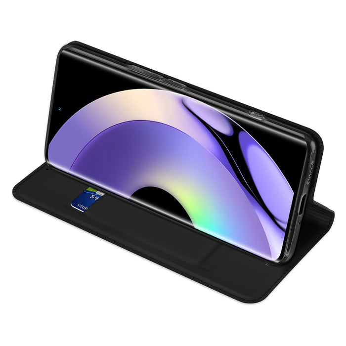 Dux Ducis Skin Pro case for Realme 10 Pro+ flip cover card wallet stand black