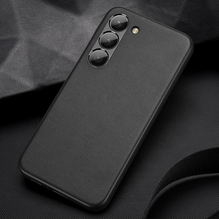 Dux Ducis Grit case for Samsung Galaxy S23+ elegant case made of artificial leather black