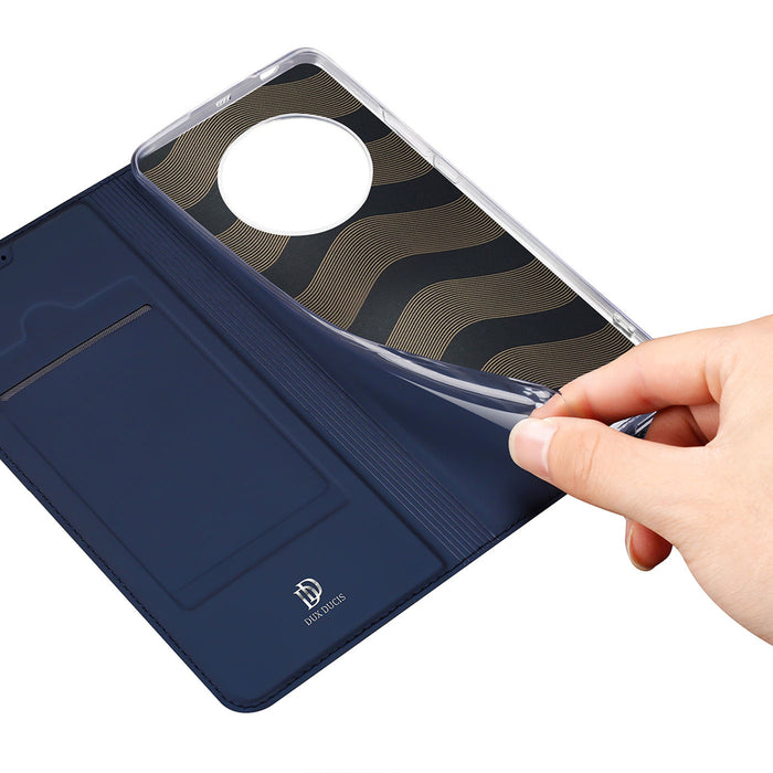 Dux Ducis Skin Pro Case for Honor Magic5 Flip Card Wallet Stand Blue