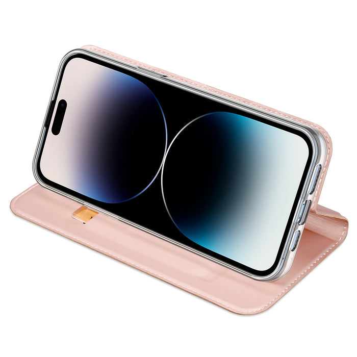 Dux Ducis Skin Pro Wallet Case for iPhone 15 Pro Max - Pink