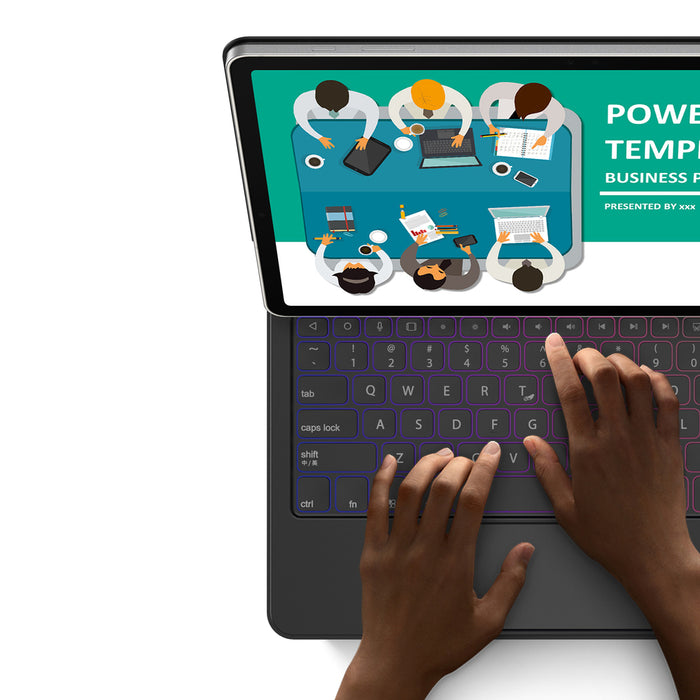 Dux Ducis Keyboard (MK Series) Case with Bluetooth Keyboard for Samsung Galaxy Tab S9+ / S8+ / S7+ - Black