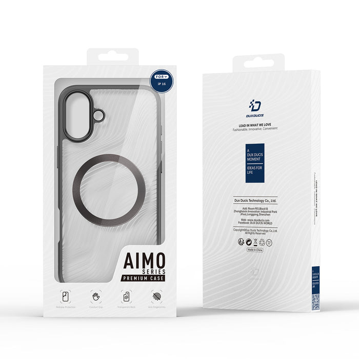 Dux Ducis Aimo Mag Case with MagSafe for iPhone 16 - Black