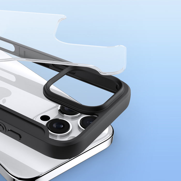 Dux Ducis Skin X Pro iPhone 16 Pro Case with MagSafe and Flip Cover - Black