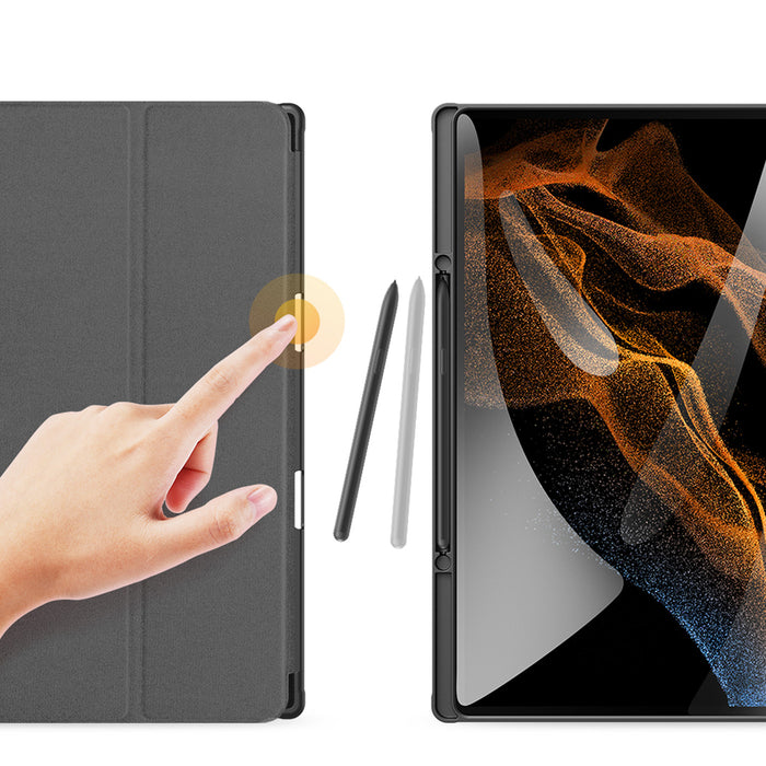 Dux Ducis Domo foldable cover for tablet with Smart Sleep function Samsung Galaxy Tab S8/S9 Ultra stand black