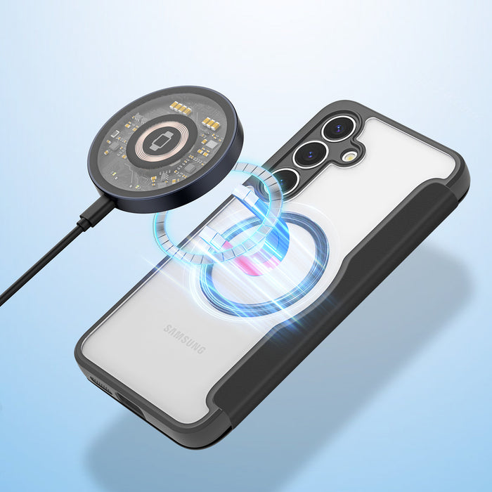 Dux Ducis Skin X Pro case for Samsung Galaxy S25+ with MagSafe and wallet - black