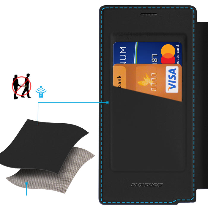 Dux Ducis Skin X Pro Case for Samsung Galaxy S25 Ultra with MagSafe and Wallet - Black