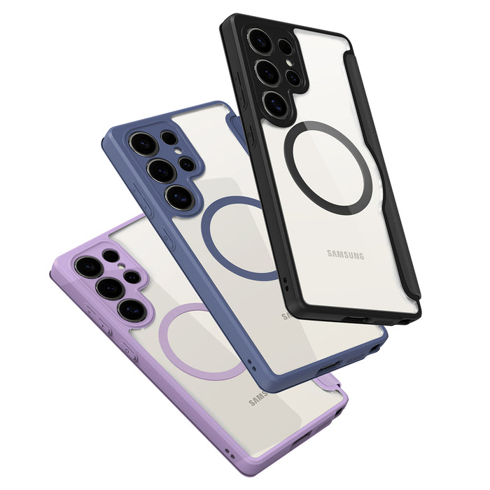 Dux Ducis Skin X Pro Case for Samsung Galaxy S25 Ultra with MagSafe and Wallet - Black