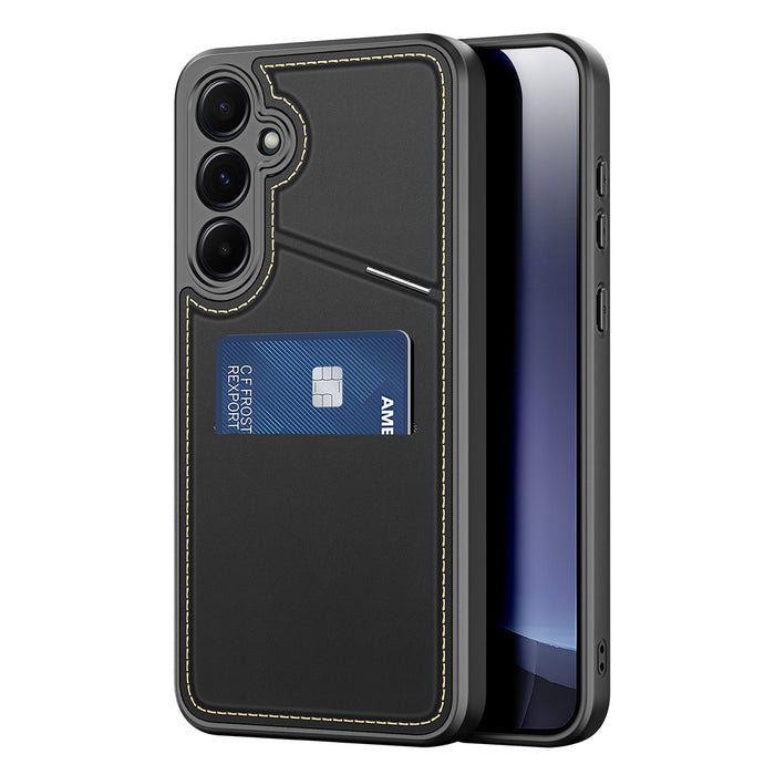Dux Ducis Rafi II Case for Samsung Galaxy S25+ with Stand and Wallet - Black