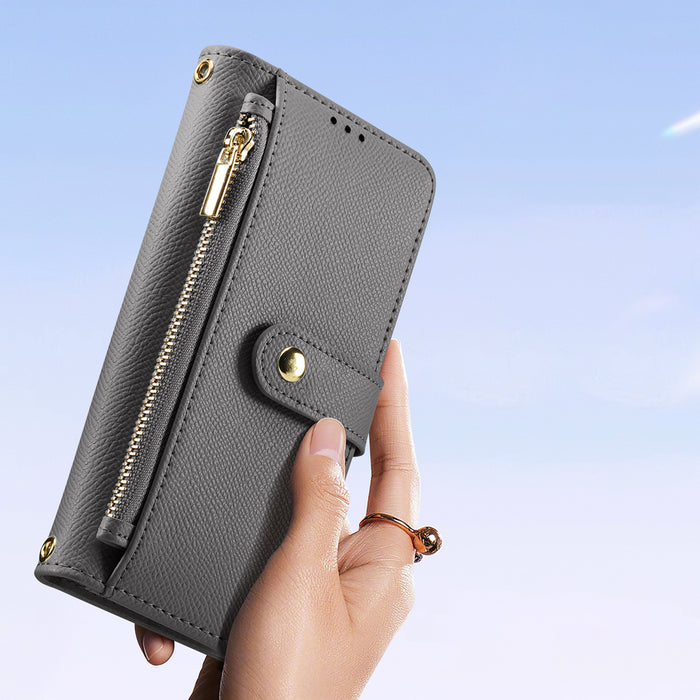 Dux Ducis Lawa Leather Case for iPhone 16 - Gray