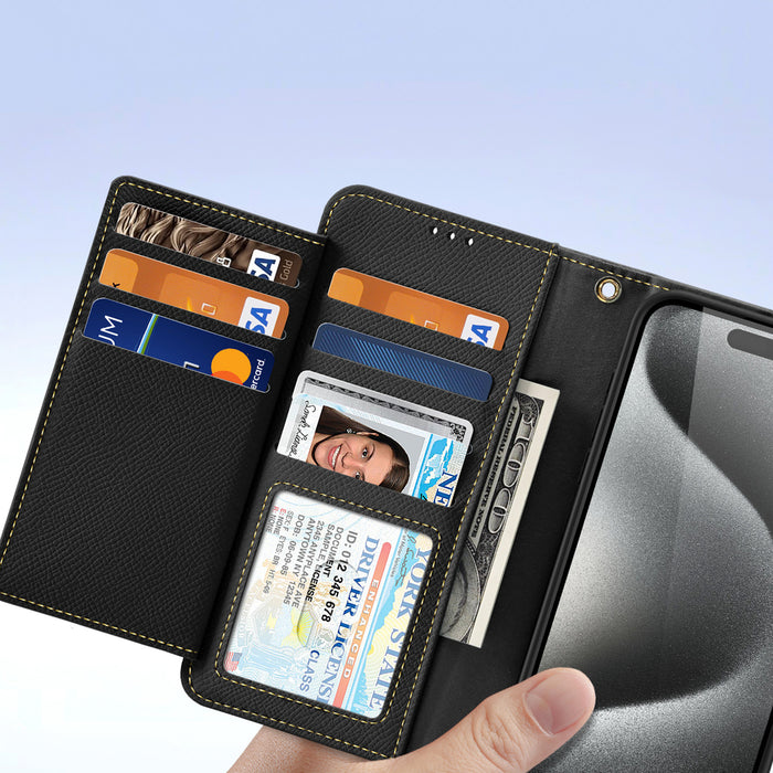 Dux Ducis Lawa Leather Case for iPhone 15 Pro - Black