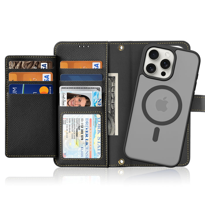 Dux Ducis Lawa Leather Case for iPhone 15 Pro - Black