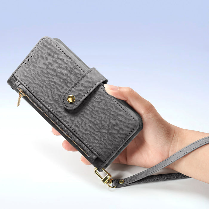 Dux Ducis Lawa Leather Case for iPhone 15 Pro - Gray