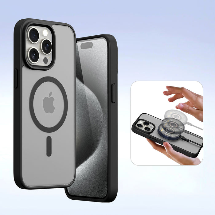 Dux Ducis Lawa Leather Case for iPhone 15 Pro Max - Black