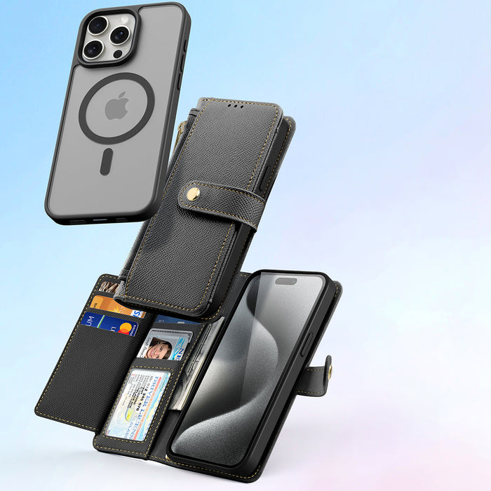 Dux Ducis Lawa Leather Case for iPhone 15 Pro Max - Black